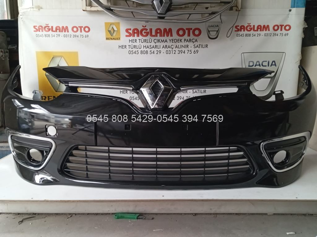 Renault Fluence Tampon Sedefli  Siyah  Dolu 
