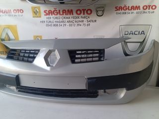 RENAULT MEGANE 2 ÖN TAMPON İTHAL GRİ BOYALI BOYA  KODU 362