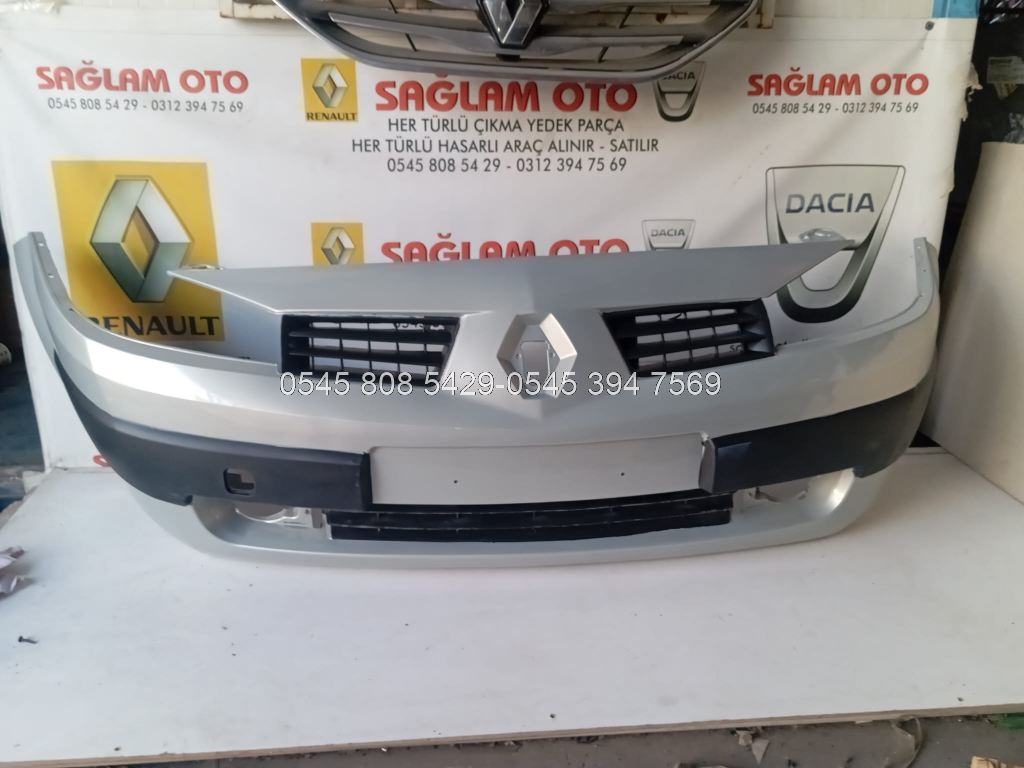RENAULT MEGANE 2 ÖN TAMPON İTHAL GRİ BOYALI BOYA  KODU 362
